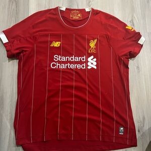 Soccer team 
Liverpool team shirt